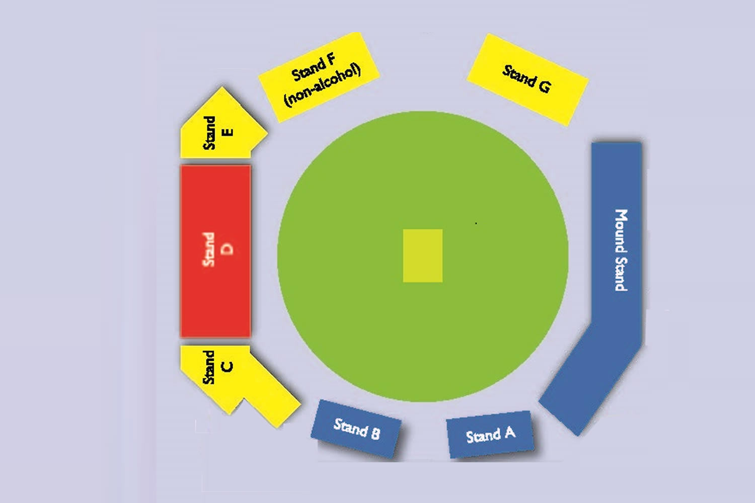 Bristol County Ground seating plan