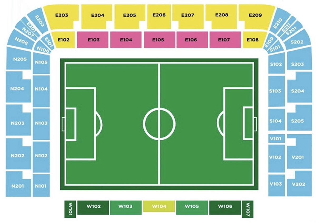 Air Albania Stadium seating plan