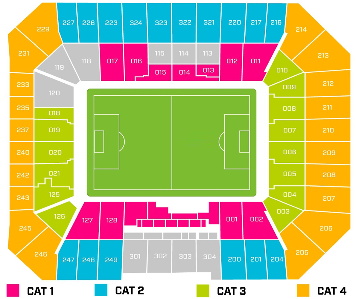 Hill Dickinson Stadium seating plan