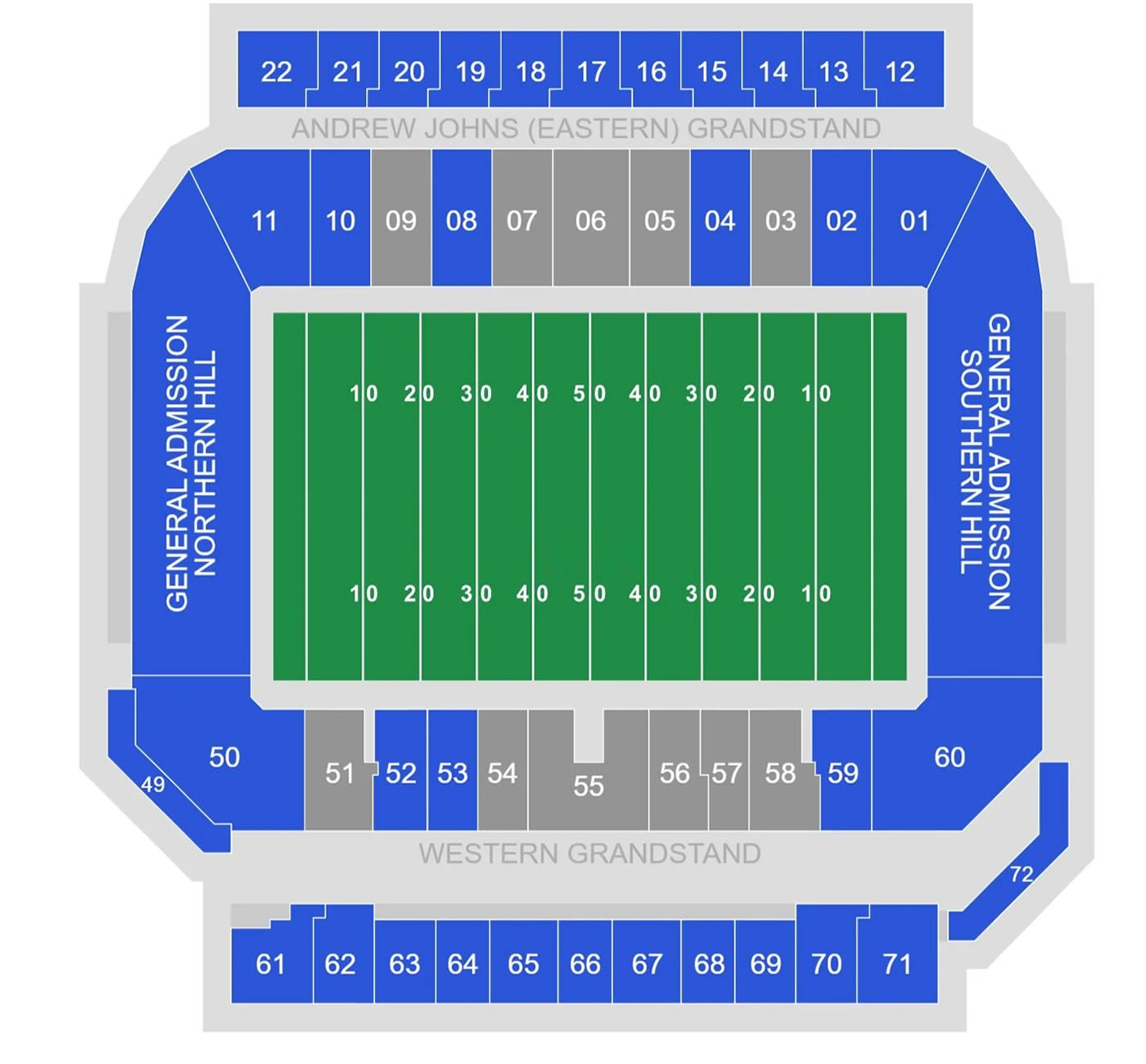 McDonald Jones Stadium seating plan