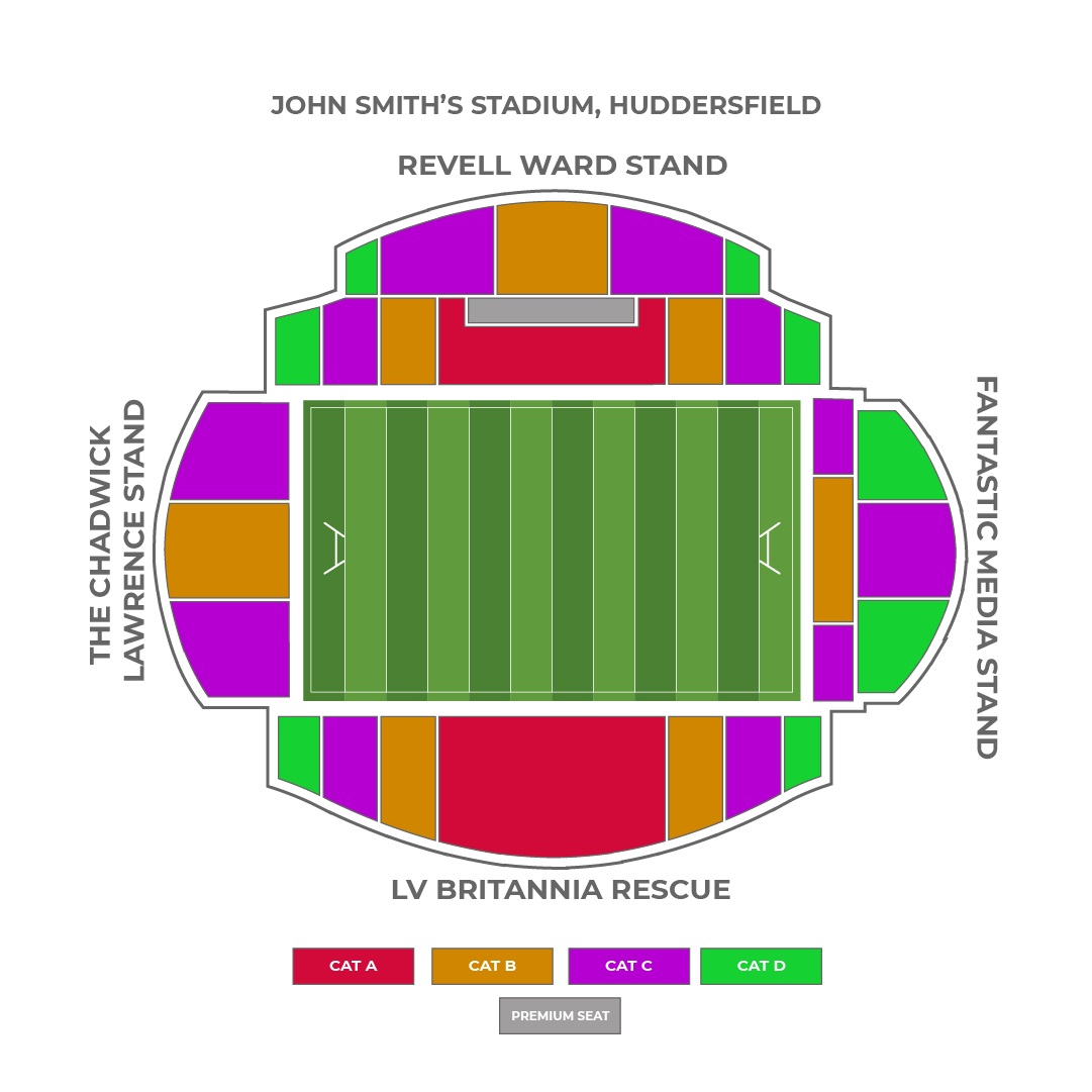 John Smith Stadium seating plan