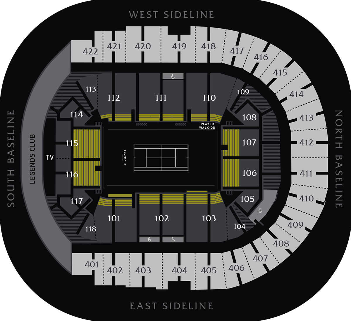 The O2 Arena seating plan