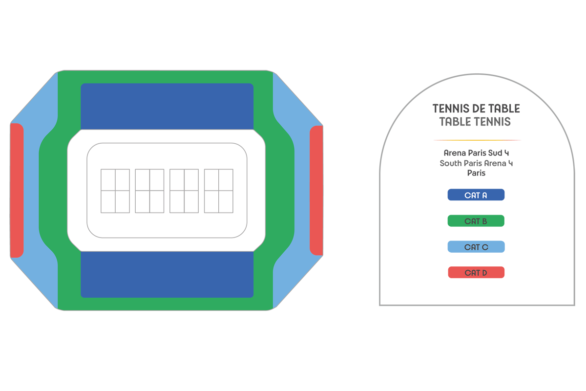 South Paris Arena 4 seating plan