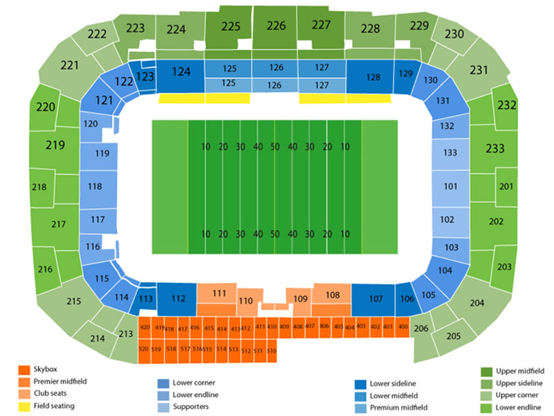 Leipzig Stadium seating plan
