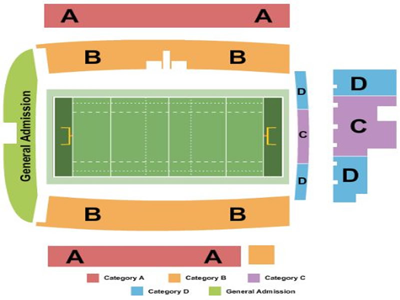 Waikato Stadium seating plan