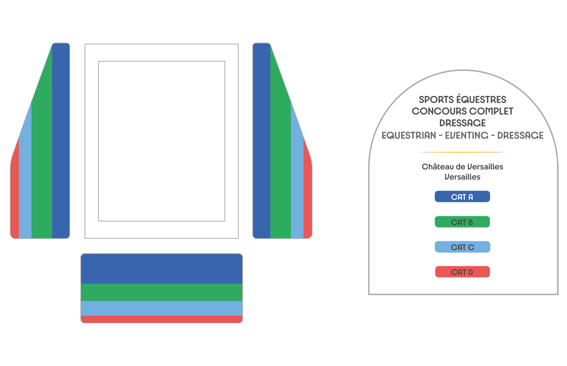 Chateau de Versailles   Equestrian Eventing seating plan