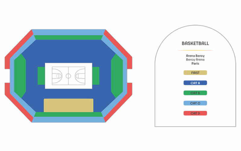 Bercy Arena   Basketball seating plan