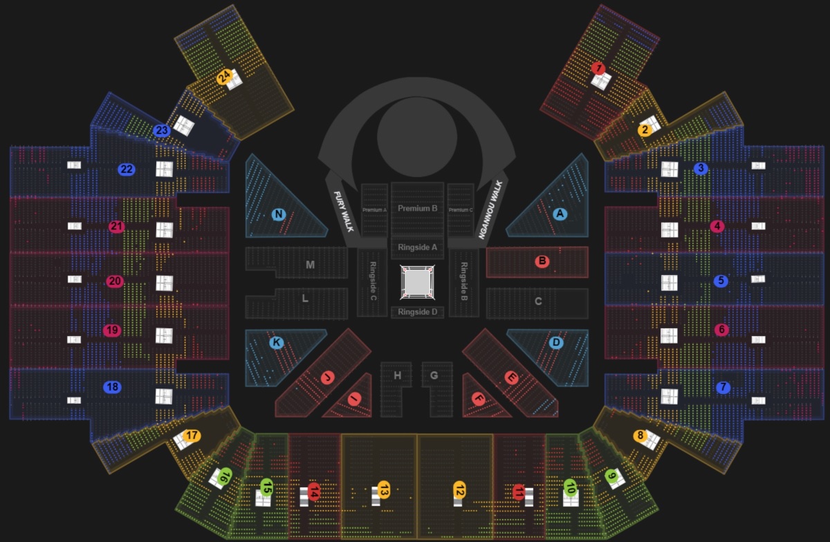 Boulevard Hall (TBC) seating plan