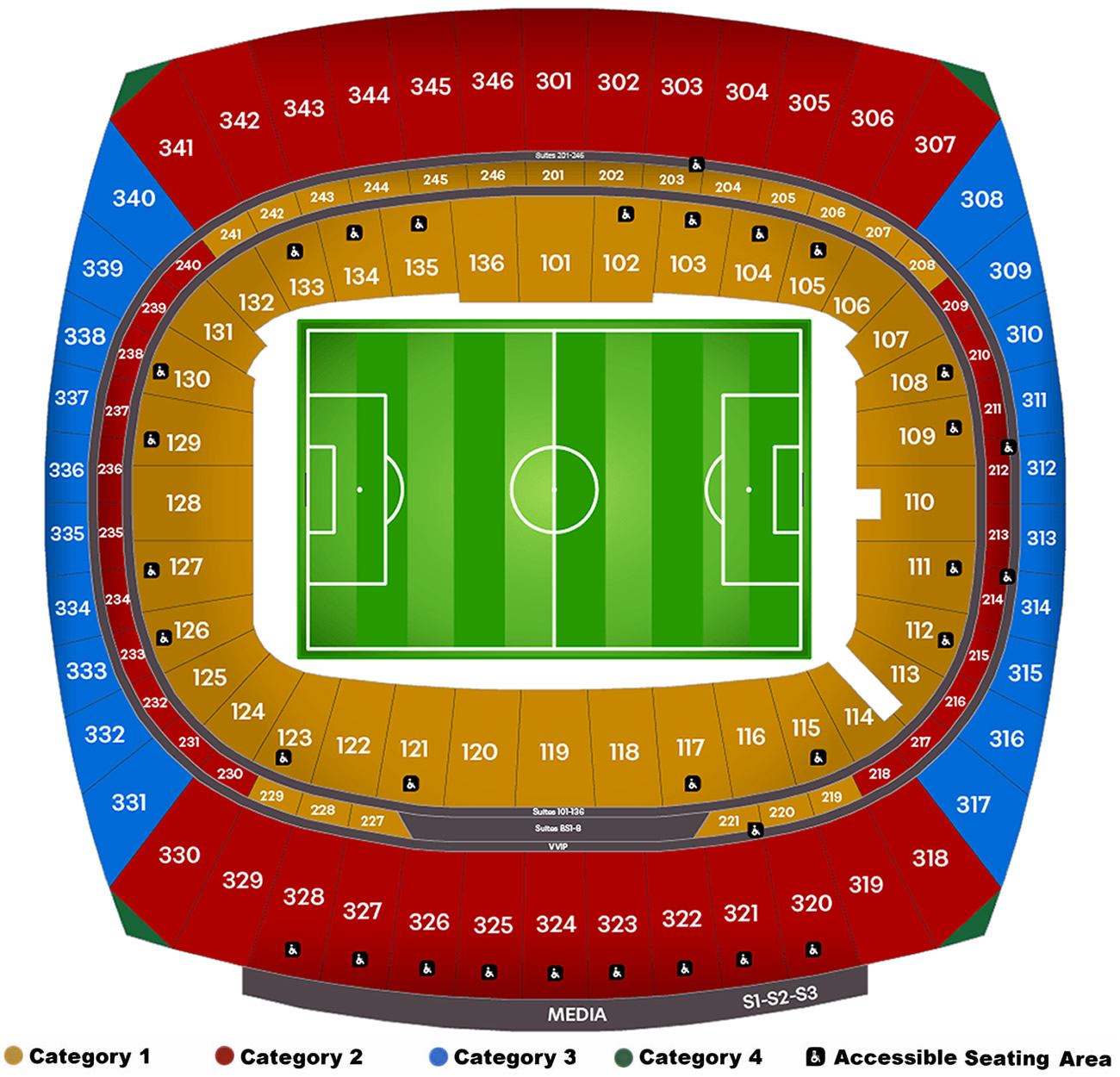 GEHA Field at Arrowhead Kansas City Stadium seating plan