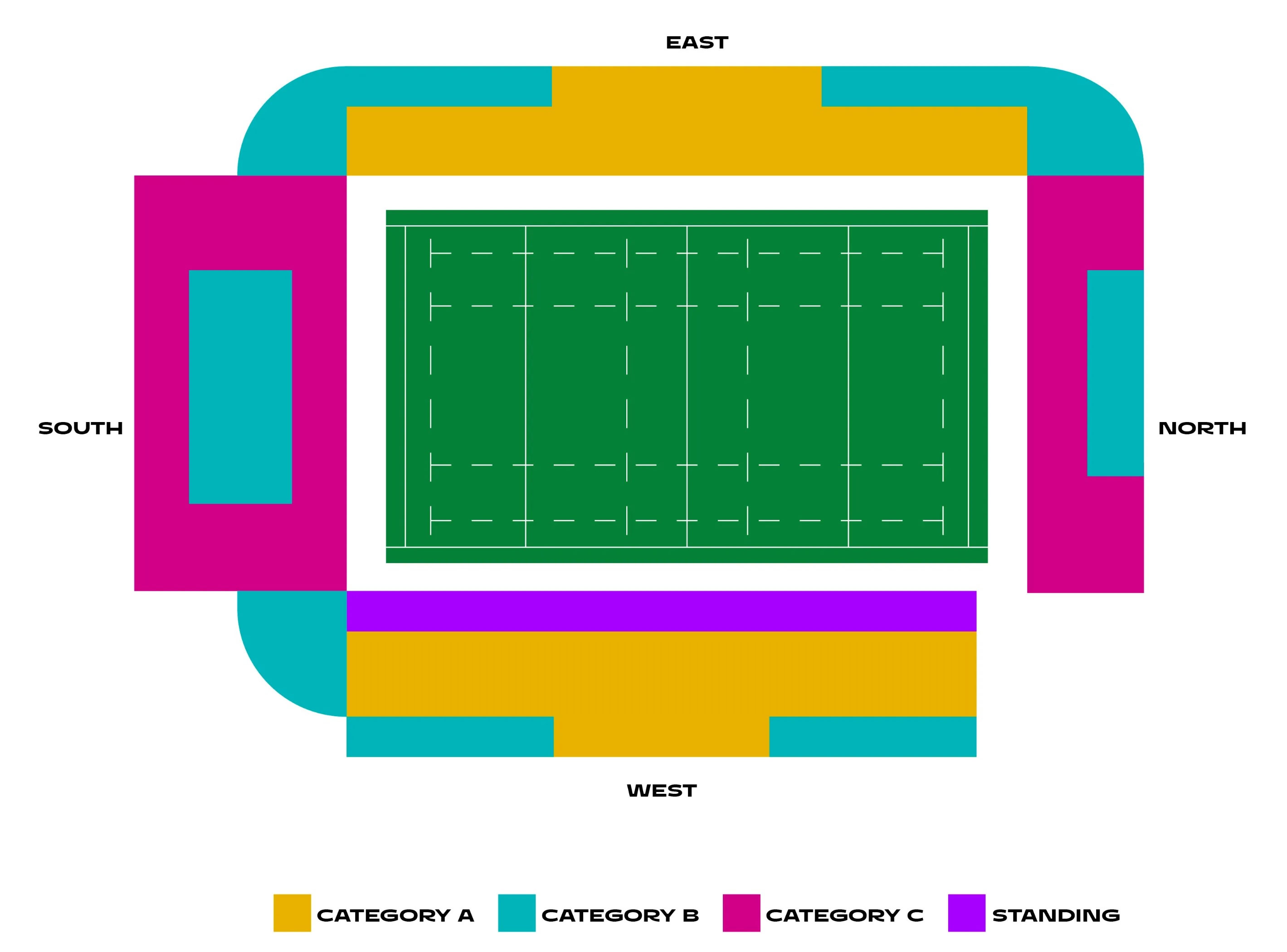 Franklins Gardens seating plan