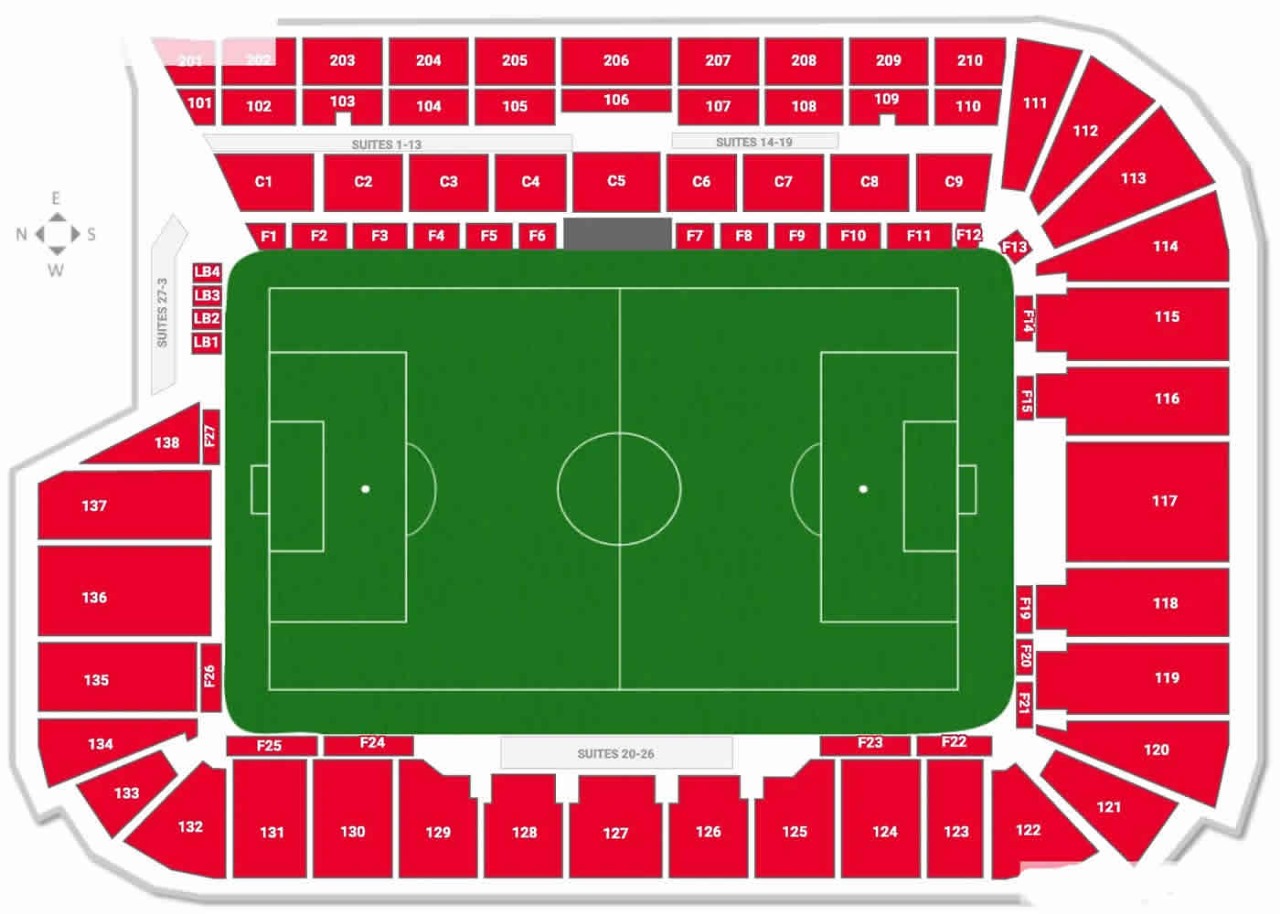 Audi Field seating plan