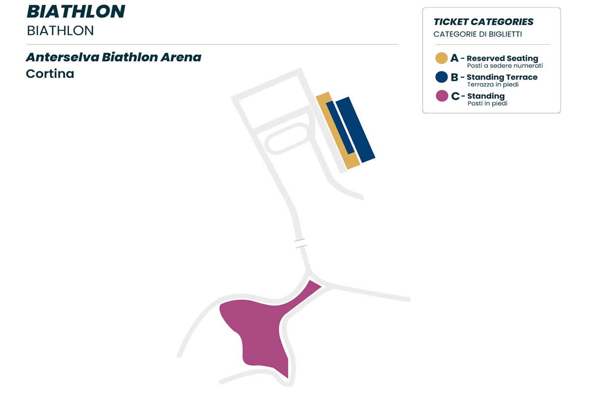 Anterselva Biathlon Stadium seating plan
