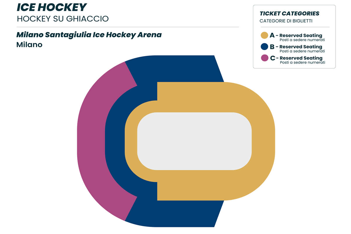 Santagiulia Ice Hockey Arena seating plan
