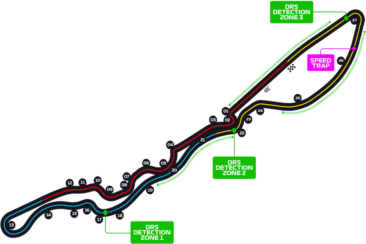Jeddah Street Circuit seating plan