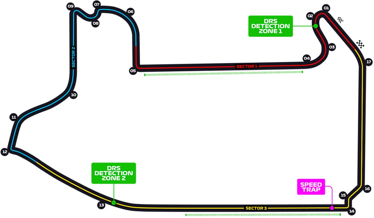 Las Vegas Street Circuit seating plan