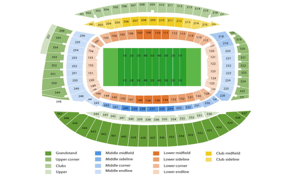 Soldier Field seating plan