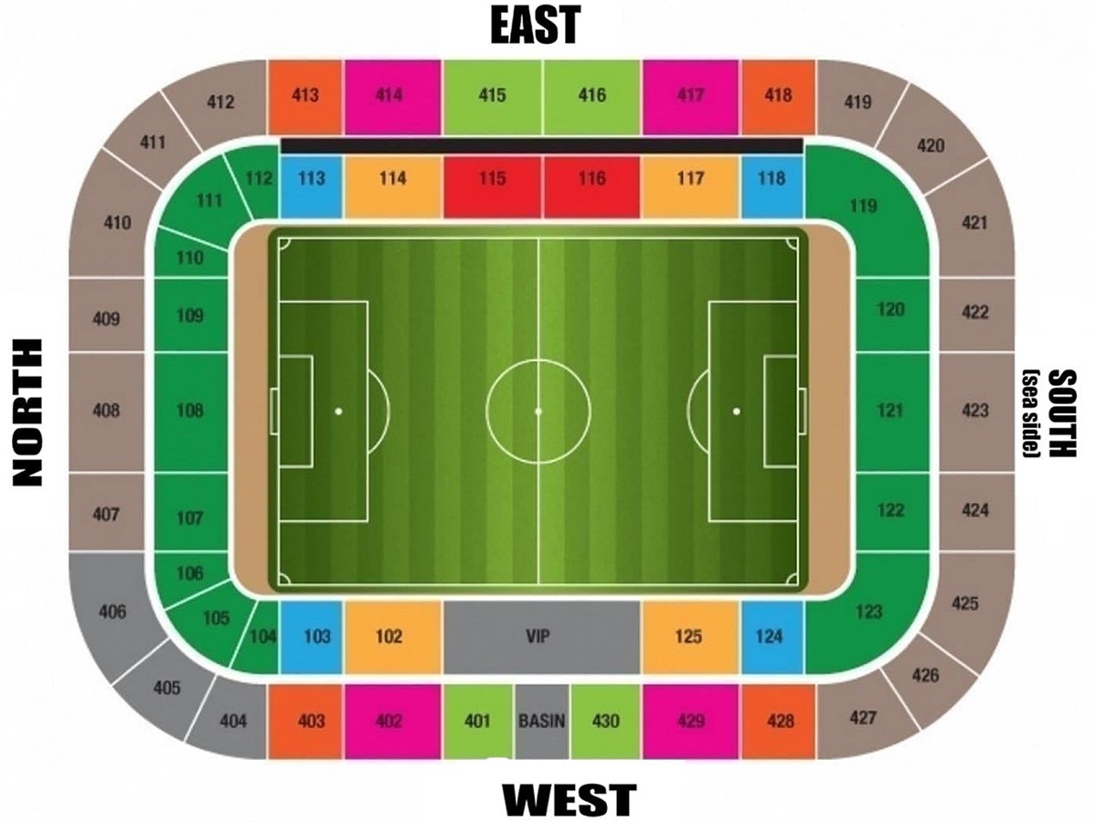 Besiktas Park seating plan