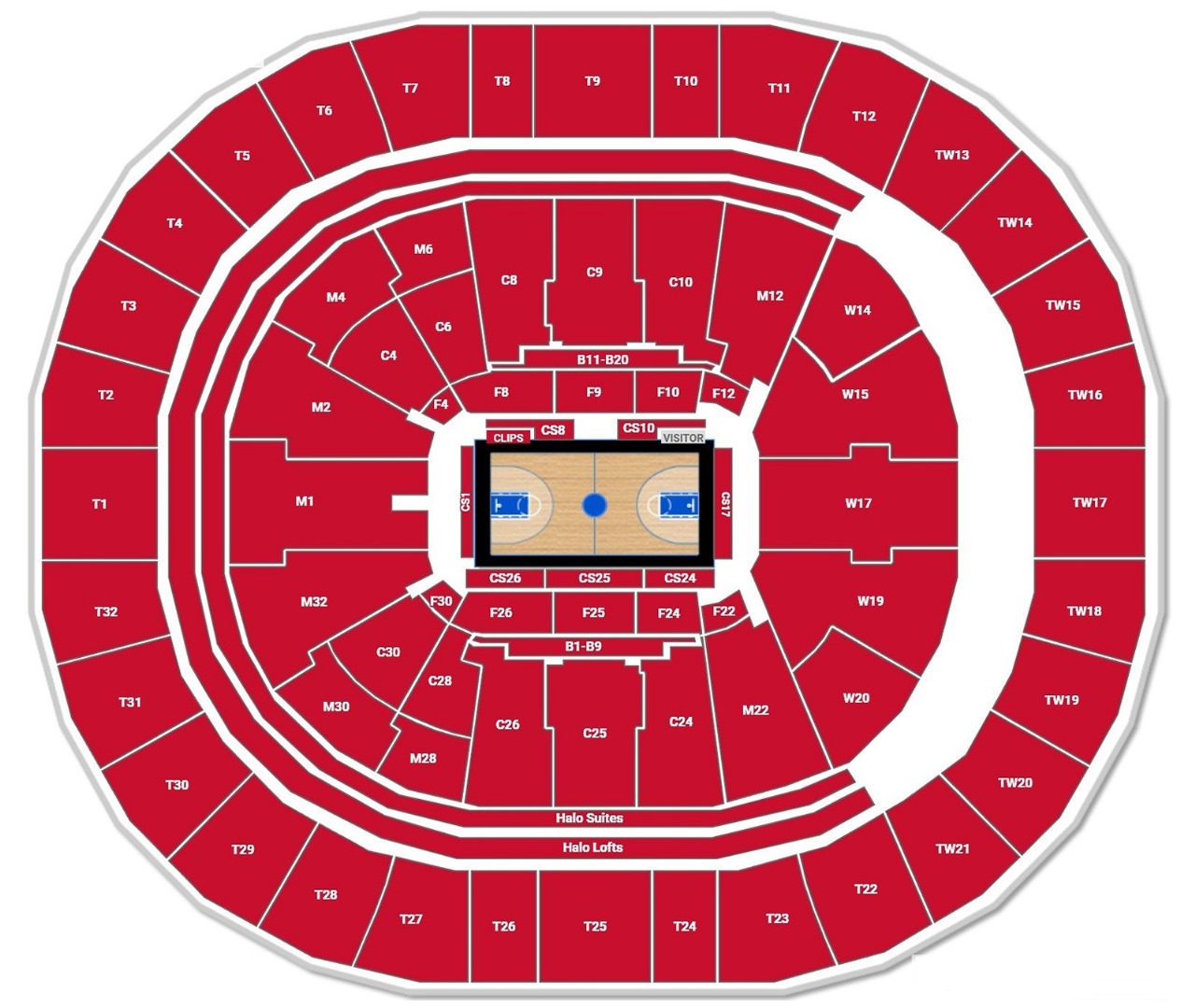 Inglewood Dome seating plan