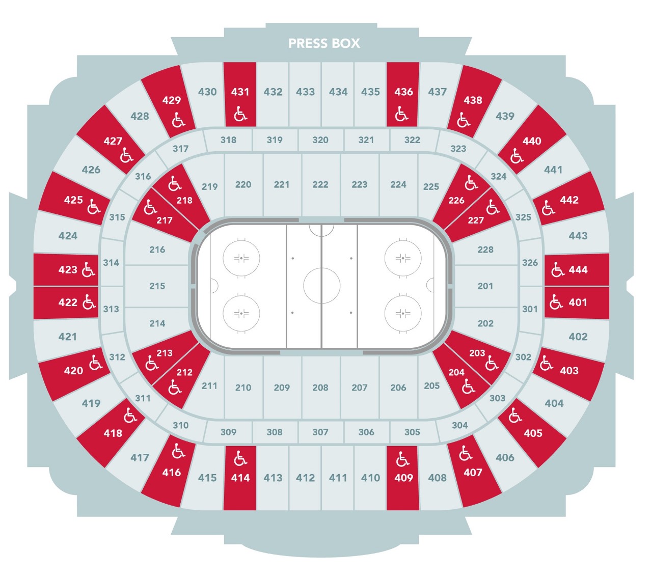 Anaheim Arena seating plan